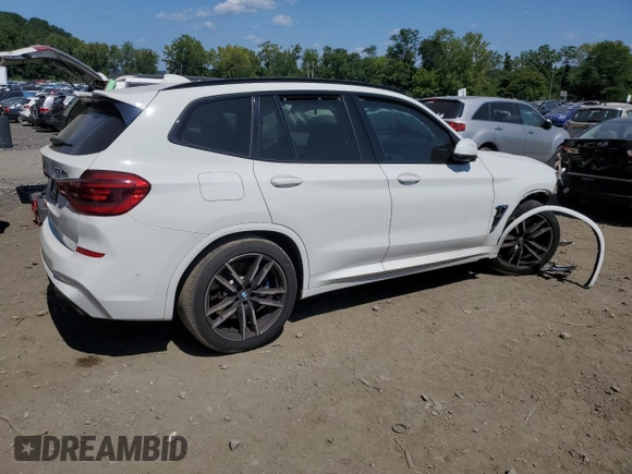 2020 BMW X3 M Competition with VIN 5YMTS0C04L9B75915, listed as a Copart auction lot 68585394 with 0 mi miles and Salvage Title. Bid and sale history available at carsss.com. Image 3.