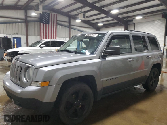 2015 Jeep Patriot Sport with VIN 1C4NJPBA3FD318844, listed as a Copart auction lot 55655985 with 118,870 mi miles and Salvage Title. Bid and sale history available at carsss.com. Image 1.