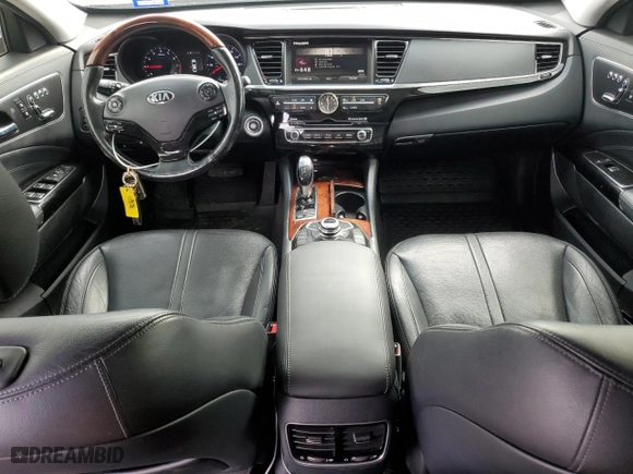 2015 Kia K900 Premium with VIN KNALU4D44F6024083, listed as a Copart auction lot 79308484 with 132,831 mi miles and Salvage Title. Bid and sale history available at carsss.com. Image 8.