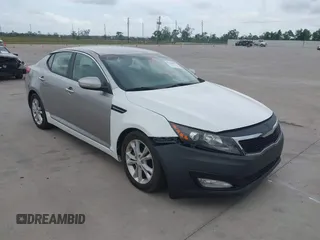 2013 Kia Optima EX with VIN 5XXGN4A7XDG160071, listed as a IAAI auction lot 42158435 with 198,652 mi miles. Bid and sale history available at carsss.com. Image 1.