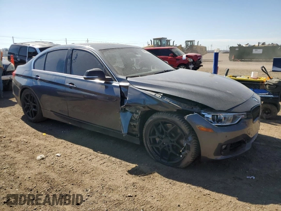 2015 BMW 3 Series 335i with VIN WBA3A9C57FK473104, listed as a Copart auction lot 54974185 with 112,370 mi miles and Salvage title. Bid and sale history available at DreamBid. Image 4.