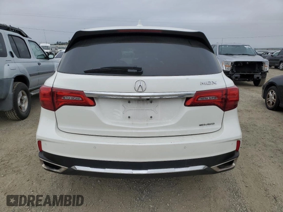 2019 Acura MDX Technology with VIN 5J8YD4H50KL003207, listed as a Copart auction lot 53204645 with 48,476 mi miles and Salvage title. Bid and sale history available at DreamBid. Image 6.