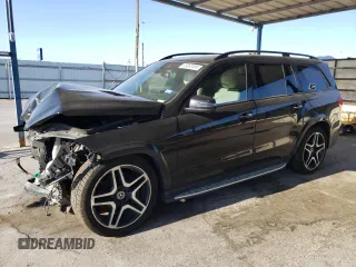 2018 Mercedes-Benz GLS 550 with VIN 4JGDF7DE2JB155987, listed as a Copart auction lot 69892064 with 104,945 mi miles and Salvage Title. Bid and sale history available at DreamBid. Image 1.