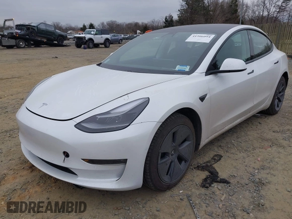 2021 Tesla Model 3 Long Range with VIN 5YJ3E1EB8MF019367, listed as a IAAI auction lot 41506094 with 14,257 mi miles and . Bid and sale history available at DreamBid. Image 20.