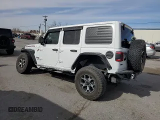 2021 Jeep Wrangler Unlimited Rubicon with VIN 1C4JJXFM6MW818162, listed as a Copart auction lot 42187885 with 34,273 mi miles and Salvage Title. Bid and sale history available at carsss.com. Image 2.