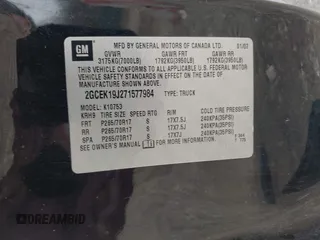 2007 Chevrolet Silverado 1500 1LT with VIN 2GCEK19J271577984, listed as a IAAI auction lot 41736967 with 224,716 mi miles and . Bid and sale history available at DreamBid. Image 9.