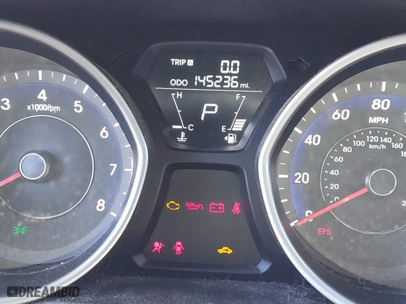 2012 Hyundai Elantra GLS with VIN 5NPDH4AE6CH128522, listed as a IAAI auction lot 41827549 with 145,236 mi miles. Bid and sale history available at carsss.com. Image 7.