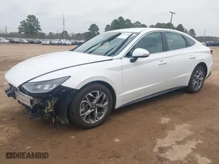 2022 Hyundai Sonata SEL with VIN KMHL64JAXNA188355, listed as a IAAI auction lot 41729842 with 58,380 mi miles. Bid and sale history available at carsss.com. Image 2.