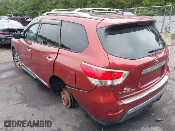 2013 Nissan Pathfinder SV with VIN 5N1AR2MM0DC639157, listed as a IAAI auction lot 39934153 with 95,453 mi miles. Bid and sale history available at carsss.com. Image 3.