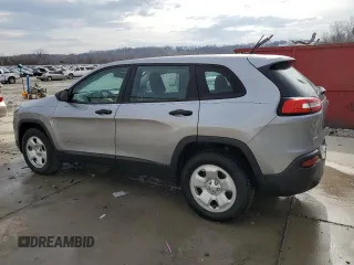 2017 Jeep Cherokee Sport with VIN 1C4PJMAB4HD220913, listed as a Copart auction lot 47193015 with 153,086 mi miles and Salvage Title. Bid and sale history available at carsss.com. Image 2.