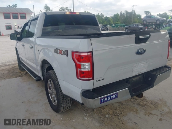 2019 Ford F-150 XL with VIN 1FTEW1E50KFA47687, listed as a IAAI auction lot 42021043 with 129,337 mi miles. Bid and sale history available at carsss.com. Image 3.