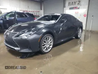 2021 Lexus RC with VIN JTHD85EC8M5006372, listed as a Copart auction lot 77558664 with 37,846 mi miles and Salvage Title. Bid and sale history available at carsss.com. Image 1.