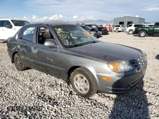 2003 Hyundai Accent GL with VIN KMHCG45CX3U482360, listed as a Copart auction lot 68657183 with 0 mi miles and Salvage Title. Bid and sale history available at carsss.com. Image 4.
