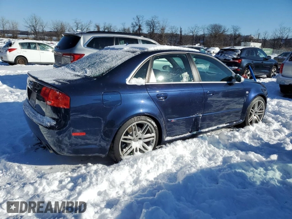 2008 Audi RS 4 z VIN WUADU78E68N902104, wystawiony jako Copart lot #41363035 z przebiegiem 66 961 mil mil oraz Szkody całkowita. Historia ofert i sprzedaży dostępna na DreamBid. Obrazek 3.