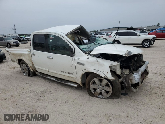 2010 Nissan Titan SE with VIN 1N6BA0ED6AN312861, listed as a Copart auction lot 88127865 with 166,205 mi miles and Salvage Title. Bid and sale history available at carsss.com. Image 4.
