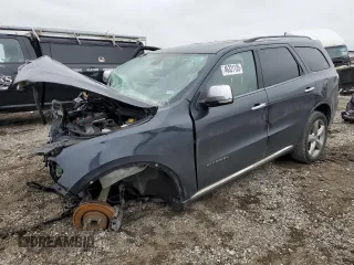 2013 Dodge Durango Citadel z VIN 1C4RDHEG1DC665526, wystawiony jako Copart lot #46321135 z przebiegiem Nie podano mil oraz Szkoda całkowita • Salvage title. Historia ofert i sprzedaży dostępna na DreamBid. Obrazek 1.