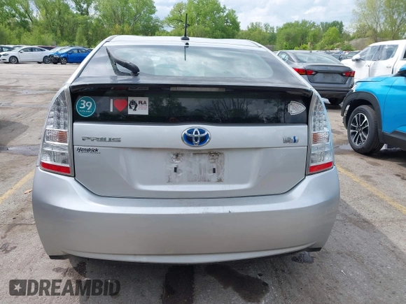 2011 Toyota Prius I with VIN JTDKN3DU6B0309743, listed as a IAAI auction lot 42114140 with 212,447 mi miles. Bid and sale history available at carsss.com. Image 16.