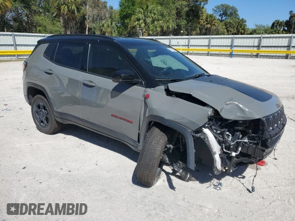 2024 Jeep Compass Trailhawk с VIN 3C4NJDDNXRT590322, выставлен на аукционе Copart как лот 47870985 с пробегом 13 232 миль миль и Списание • Salvage title. История ставок и продаж доступна на DreamBid. Изображение 4.