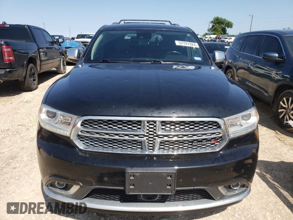 2019 Dodge Durango Citadel with VIN 1C4RDJEG0KC798587, listed as a Copart auction lot 57191924 with 58,946 mi miles and Salvage Title. Bid and sale history available at DreamBid. Image 5.