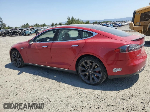 2014 Tesla Model S 60 with VIN 5YJSA1H17EFP29100, listed as a Copart auction lot 65081725 with 130,377 mi miles and Clean title. Bid and sale history available at DreamBid. Image 2.