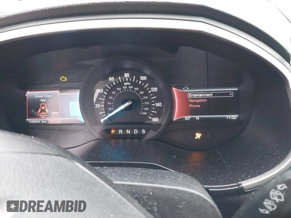 2017 Ford Edge SEL with VIN 2FMPK4J87HBB96013, listed as a IAAI auction lot 41493642 with 109,294 mi miles. Bid and sale history available at carsss.com. Image 7.