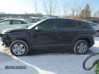 2025 Hyundai Kona SE with VIN KM8HACAB5SU213115, listed as a IAAI auction lot 41535505 with 4,906 mi miles. Bid and sale history available at carsss.com. Image 14.