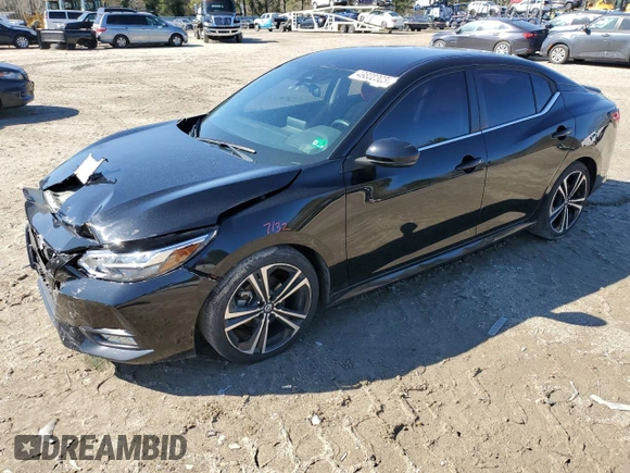 2020 Nissan Sentra SR with VIN 3N1AB8DV7LY289958, listed as a Copart auction lot 49852365 with 66,672 mi miles and Salvage Title. Bid and sale history available at DreamBid. Image 1.