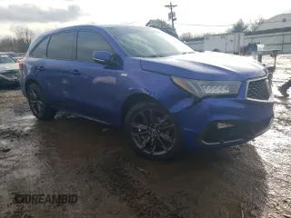 2019 Acura MDX Technology with VIN 5J8YD4H08KL011219, listed as a Copart auction lot 45354005 with Not provided miles and Salvage title. Bid and sale history available at DreamBid. Image 4.