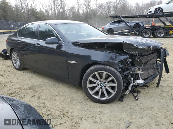 2015 BMW 5 Series 535d xDrive with VIN WBAFV3C5XFD686924, listed as a Copart auction lot 50305025 with Not provided miles and Salvage title. Bid and sale history available at DreamBid. Image 4.