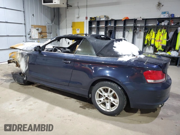 2008 BMW 1 Series 128i with VIN WBAUL73548VE86285, listed as a Copart auction lot 42819255 with Not provided miles and Salvage title. Bid and sale history available at DreamBid. Image 2.