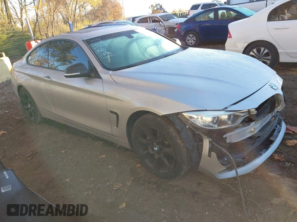 2015 BMW 4 Series 435i xDrive z VIN WBA3R5C5XFK371491, wystawiony jako IAAI lot #40755251 z przebiegiem 122 181 mil mil oraz . Historia ofert i sprzedaży dostępna na DreamBid. Obrazek 1.