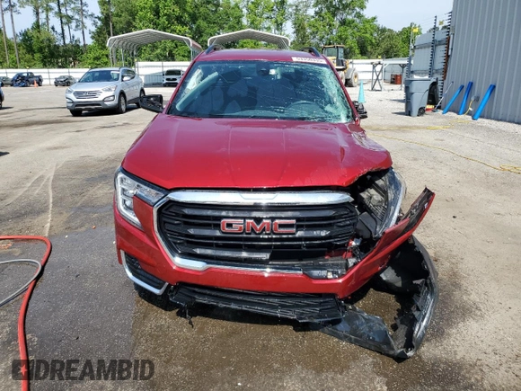 2022 GMC Terrain SLE with VIN 3GKALMEV1NL165741, listed as a Copart auction lot 53350335 with 72,112 mi miles and Salvage title. Bid and sale history available at DreamBid. Image 5.