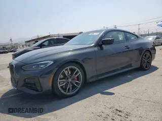 2021 BMW 4 Series M440i xDrive with VIN WBA13AR00MCF91553, listed as a Copart auction lot 65082175 with 34,374 mi miles and Salvage title. Bid and sale history available at DreamBid. Image 1.