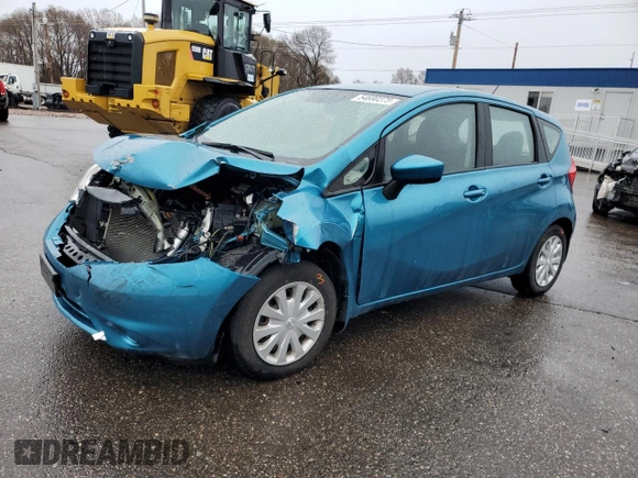 2016 Nissan Note S with VIN 3N1CE2CPXGL353199, listed as a Copart auction lot 54690375 with 134,612 mi miles and Salvage Title. Bid and sale history available at DreamBid. Image 1.