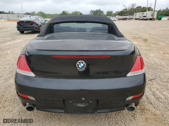 2004 BMW 6 Series 645Ci with VIN WBAEK73424B322248, listed as a Copart auction lot 53040994 with 134,604 mi miles and Salvage Title. Bid and sale history available at carsss.com. Image 6.