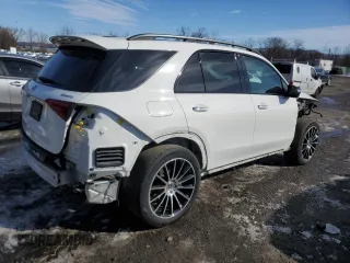 2022 Mercedes-Benz GLE 580 with VIN 4JGFB8GB1NA785636, listed as a Copart auction lot 45397535 with 55,332 mi miles and Salvage title. Bid and sale history available at DreamBid. Image 3.