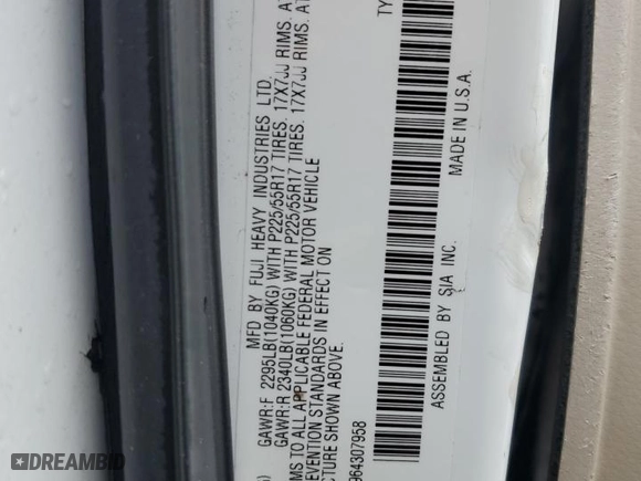 2006 Subaru Legacy Wagon Outback 3.0 R L.L. Bean with VIN 4S4BP86C964307958, listed as a Copart auction lot 76056604 with 143,136 mi miles and Salvage Title. Bid and sale history available at carsss.com. Image 12.