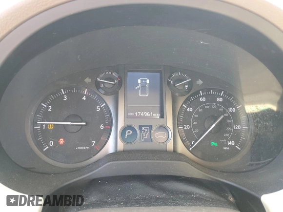 2011 Lexus GX 460 with VIN JTJBM7FX9B5025265, listed as a Copart auction lot 53326605 with 174,961 mi miles and Salvage Title. Bid and sale history available at DreamBid. Image 9.