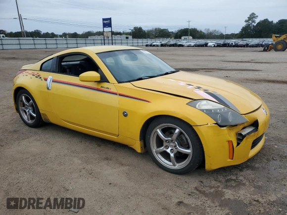 2005 Nissan 350Z Touring with VIN JN1AZ34E15M653473, listed as a Copart auction lot 80001114 with 192,727 mi miles and Non Repairable. Bid and sale history available at DreamBid. Image 4.