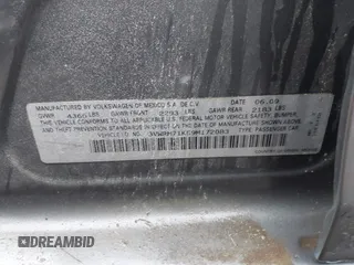 2009 Volkswagen Jetta SE с VIN 3VWRM71K59M172083, выставлен на аукционе IAAI как лот 42352537 с пробегом 168 713 миль миль и . История ставок и продаж доступна на DreamBid. Изображение 9.