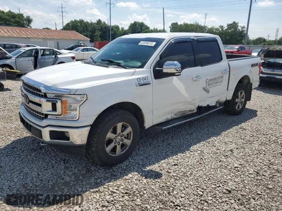 2018 Ford F-150 XL with VIN 1FTEW1EP0JFA28850, listed as a Copart auction lot 63585615 with 210,626 mi miles and Salvage title. Bid and sale history available at DreamBid. Image 1.