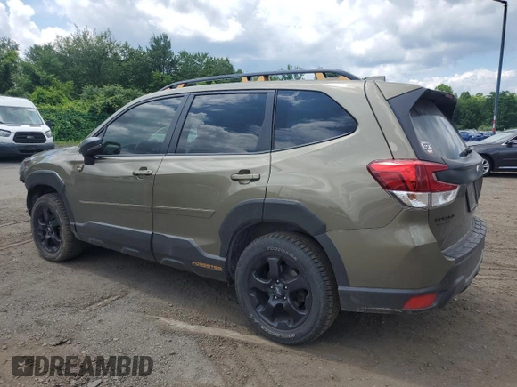 2023 Subaru Forester Wilderness with VIN JF2SKAMC3PH470954, listed as a Copart auction lot 62532295 with 22,703 mi miles and Salvage title. Bid and sale history available at DreamBid. Image 2.