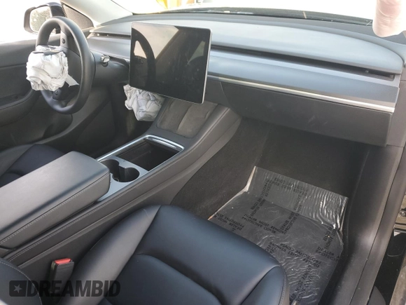 2022 Tesla Model Y Performance with VIN 7SAYGDEF9NF455508, listed as a Copart auction lot 51517205 with Not provided miles and Salvage title. Bid and sale history available at DreamBid. Image 8.