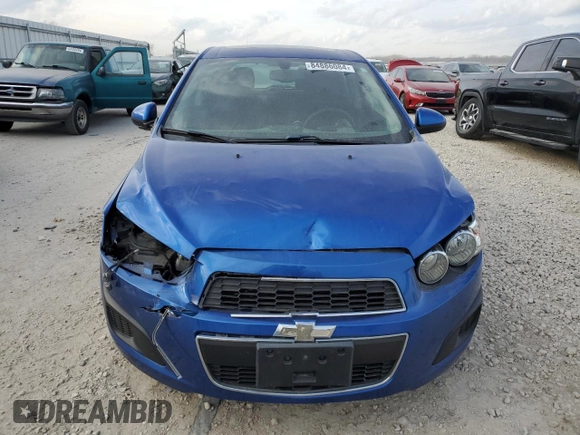 2016 Chevrolet Sonic LT with VIN 1G1JC6SB3G4126233, listed as a Copart auction lot 84886084 with 84,688 mi miles and Salvage Title. Bid and sale history available at carsss.com. Image 5.