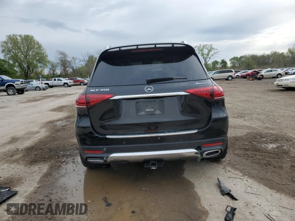 2021 Mercedes-Benz GLE 450 with VIN 4JGFB5KB4MA489157, listed as a Copart auction lot 55147755 with 61,145 mi miles and Salvage title. Bid and sale history available at DreamBid. Image 6.