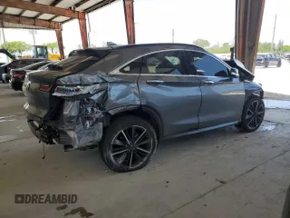 2023 Infiniti QX55 Luxe with VIN 3PCAJ5JR4PF123016, listed as a Copart auction lot 58630185 with 12,488 mi miles and Salvage title. Bid and sale history available at DreamBid. Image 3.