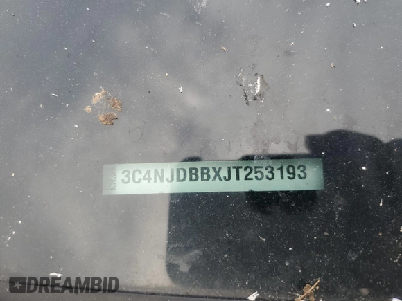2018 Jeep Compass Latitude with VIN 3C4NJDBBXJT253193, listed as a Copart auction lot 61025465 with 80,850 mi miles and Salvage title. Bid and sale history available at DreamBid. Image 13.