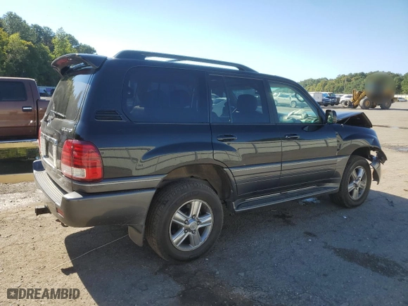2006 Lexus LX 470 with VIN JTJHT00W664006446, listed as a Copart auction lot 73165774 with 294,950 mi miles and Salvage Title. Bid and sale history available at carsss.com. Image 3.
