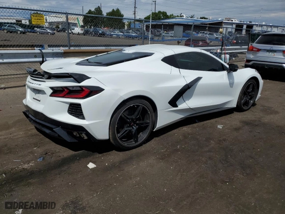 2023 Chevrolet Corvette 2LT with VIN 1G1YB2D40P5101955, listed as a Copart auction lot 68144174 with 0 mi miles and Salvage Title. Bid and sale history available at carsss.com. Image 3.