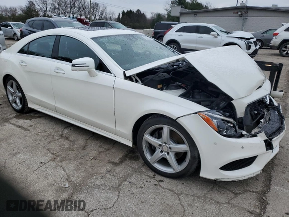 2015 Mercedes-Benz CLS-Class CLS 400 with VIN WDDLJ6HB5FA134059, listed as a Copart auction lot 67974332 with 0 mi miles. Bid and sale history available at carsss.com. Image 4.